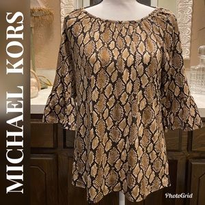 MICHAEL KORS Snake-skin Print Top